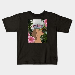 Relax in a Tropical Green House with Me Kids T-Shirt
